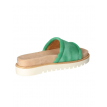 Mustang Shoes Jose slipper brede band suedine groen 