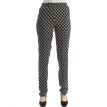 Stark Barah broek slim print zwart wit 