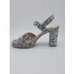Roberto D'Angelo Noor pump snake zwart/wit 