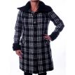 Only M Cecilia jas col geruit zwart/wit 