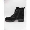 Gabor Zoe veterboot hak zwart suede lint 