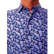 Culture Montreal overhemd blauw print vogels 