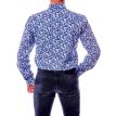 Culture Montreal overhemd blauw print vogels 