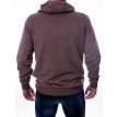 Kitaro Mountains sweater hoodie brown melange 