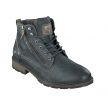 Mustang Shoes Berry veterschoen halfhoog print navy 