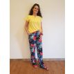 Stark Bahia broek print bloemen blauw/rood 