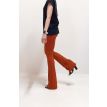 Madame LIZ Joline pantalon flared ribbel terra 
