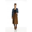 Only M Romhilde wijde rok suede cognac 