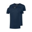 Slater Houston shirt basic fit o-neck slim navy 2P 