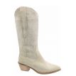 Babouche Robien western laars hoog beige 