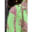 Only M Lucci jurk print pantera verde 