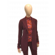 Only M Alexis blazer midi travel vino rosso 