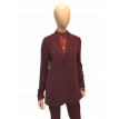 Only M Alexis blazer midi travel vino rosso 