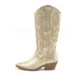 Babouche Jinte western boot gold metallic 