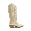 Babouche Jinte western boot gold metallic 