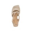 Babouche Cowra sandaal kruis beige 