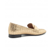 Babouche Louise loafer kroko goud 