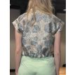 Sunset Jacky gilet jacquard blue/mint 