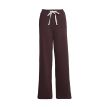 Sequoia Paris sweat pants wide strip bruin/taupe 
