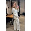 Sequoia Paris sweat pants wide stripe offwhite beige 