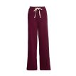 Sequoia Paris sweat pants wide stripe bordeaux zwart 