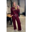 Sequoia Oslo sweater bordeaux taupe 