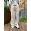 Sequoia Rosa beige stripe linnen pants 