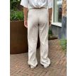 Sequoia Rosa beige stripe linnen pants 