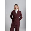 Phebe Tall Mia blazer burgundy stripe 