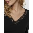 Vero Moda Tall Helsinki ls deep v neck black 