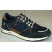 Mustang Shoes Adrian veterschoen canvas navy 