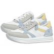 Remonte Nevi sneaker ritsje wit aqua geel 