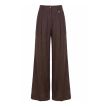 MAC Britt wide leg linnen truffel brown 