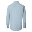 Casamoda B.D. casual fit kruisstreep 100 blauw groen 