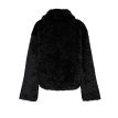 Manisa Tall Erin fluffy jack reversible black 
