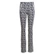 Stark Jacky Zip pantalon print driehoek blauw 