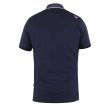 D555 Burgate polo shoulder detail blue 