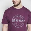 North Boris shirt aubergine print Arctic 