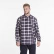 North Quent overhemd flanel check blue 