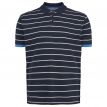 North Bunburry polo streep blauw 