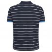 North Bunburry polo streep blauw 