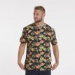 North Altona shirt print bloem zwart 