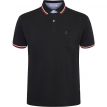 North Enok polo contrast kraag black 