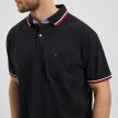 North Enok polo contrast kraag black 