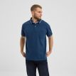 North Enok polo contrast kraag petrol blue 