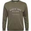 North Noud denim sweat dusty olive 