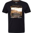 North Theo v-hals t-shirt moutains black 
