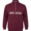 North Olaf half zip sweat bordeaux 
