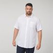 North Bart linen shirt melange 0000 white 
