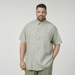 North Bart linen shirt melange 0660 olive green 